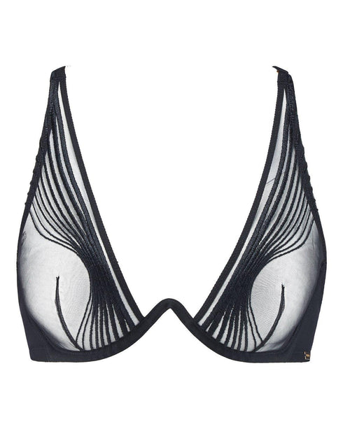 AUBADE Einbügel-Triangel-BH SUMPTUOUS WAVES Smoky Attraction