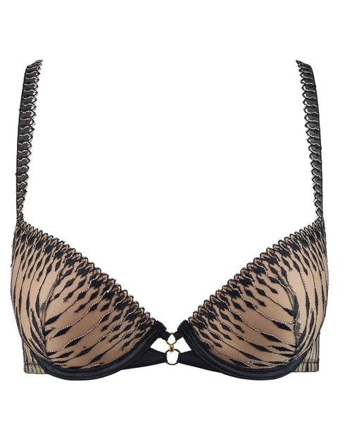 AUBADE Gemoldeter Push-Up BH VOODOO KISS Millenium Black