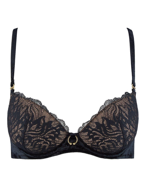 AUBADE Gemoldeter Push-Up BH THE NIGHT BEFORE Blackbird