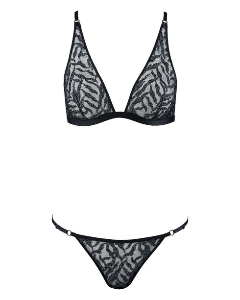 AUBADE Set MOONLIGHT SHADOW Black Silver