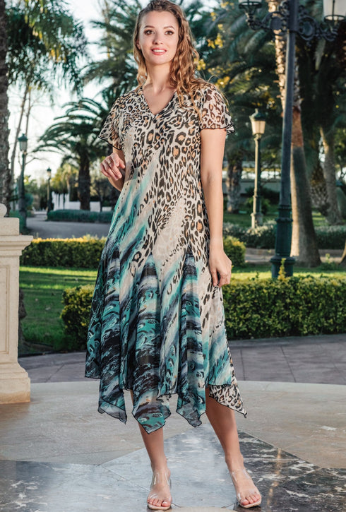 Chiffon dress 40104 EF-SH FRESH COTTON EXCLUSIVE