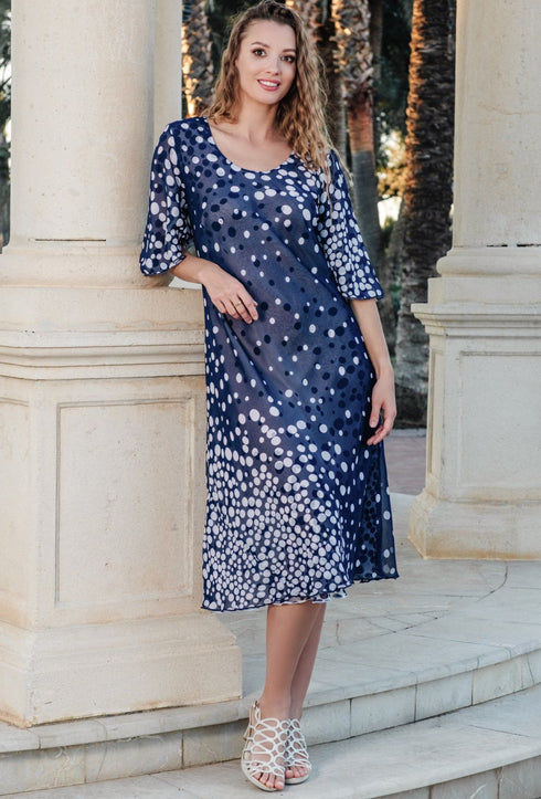 Chiffon dress circles 40105 EF-019 FRESH COTTON EXCLUSIVE