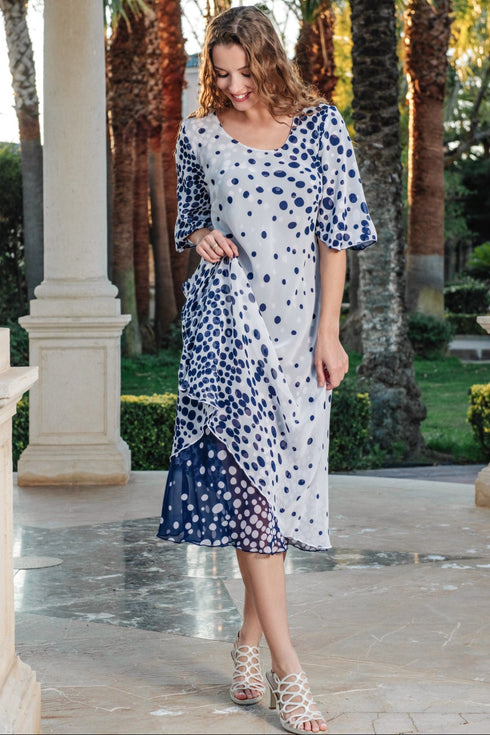 Chiffon dress circles 40105 EF-019 FRESH COTTON EXCLUSIVE