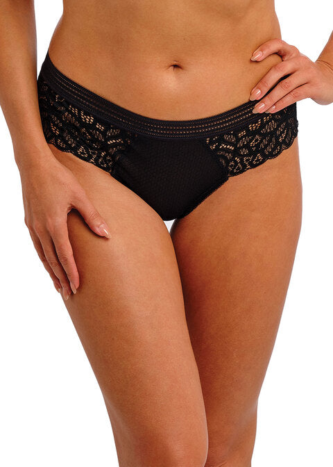 Wacoal Raffiné Black – Tanga aus floraler Stretch-Spitze