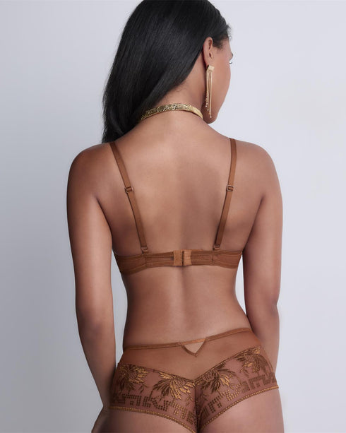 AUBADE Gemoldeter Push-Up BH RULES OF ATTRACTION Golden Shadow