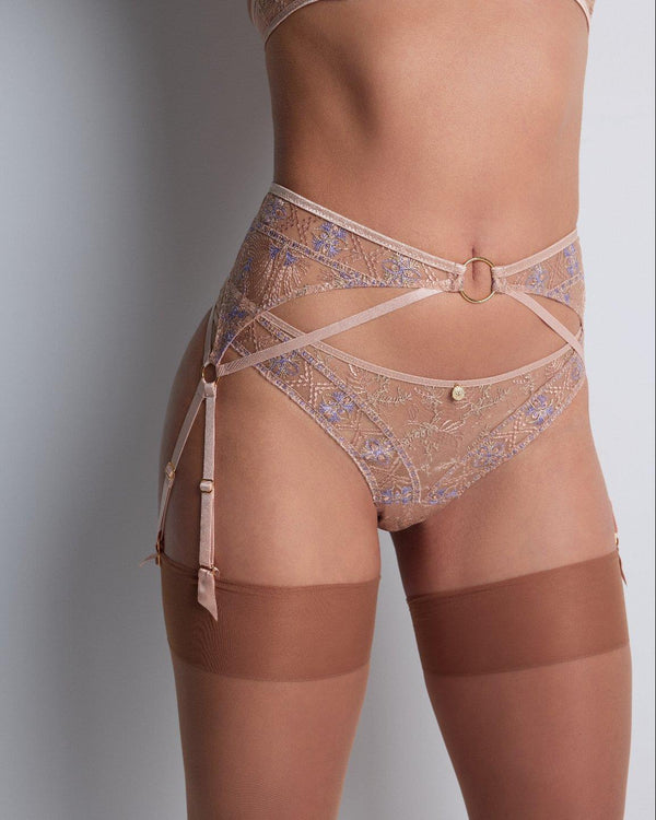 AUBADE Strumpfhalter SOUND OF HEART Lavender Aura