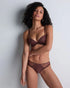 AUBADE Rio Slip SHEER EMOTION Sepia