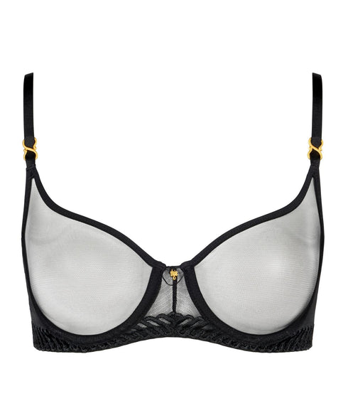 AUBADE Halbschalen-BH SHEER EMOTION Black