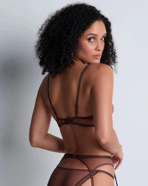 AUBADE Halbschalen-BH SHEER EMOTION Sepia