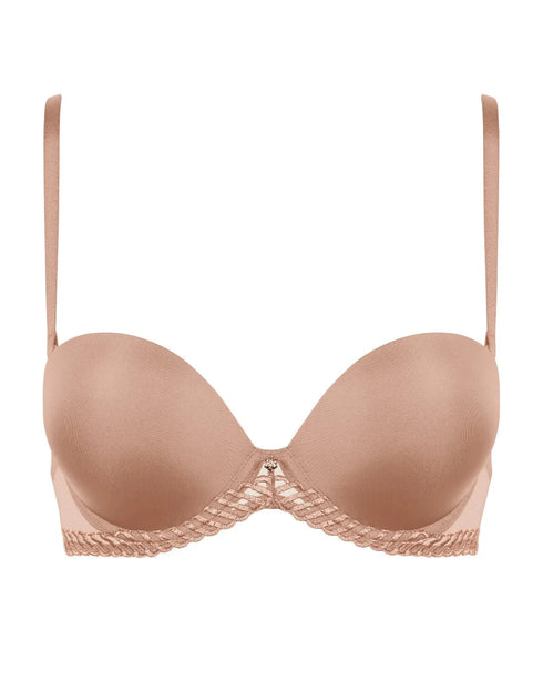 AUBADE Bandeau-Plunge BH SHEER EMOTION Sand