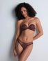 AUBADE Bandeau-Plunge BH SHEER EMOTION Sepia