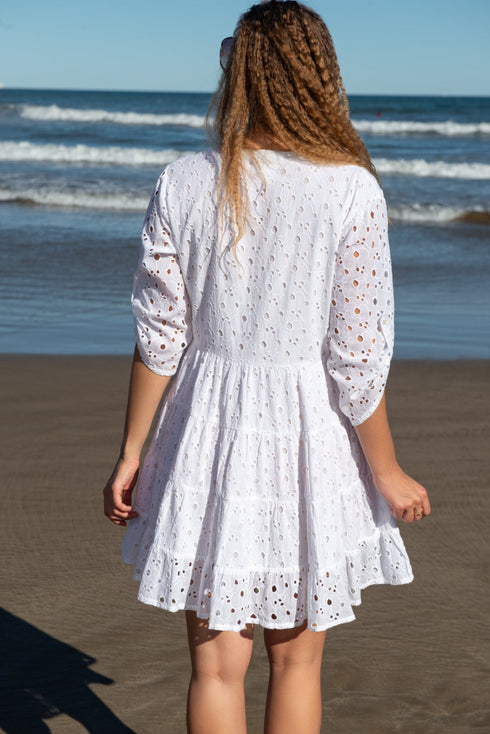 Tunikakleid Weiß 5066 F FRESH COTTON