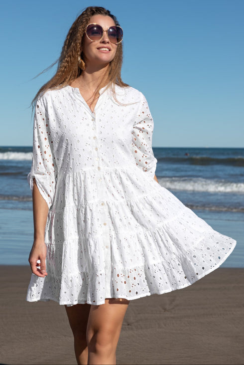 Tunikakleid Weiß 5066 F FRESH COTTON