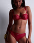 AUBADE String SENSE OF ILLUSION Red Berry