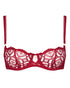AUBADE Halbschale-BH SENSE OF ILLUSION Red Berry
