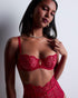 AUBADE Halbschale-BH SENSE OF ILLUSION Red Berry