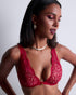 AUBADE Triangel-BH mit Bügel SENSE OF ILLUSION Red Berry