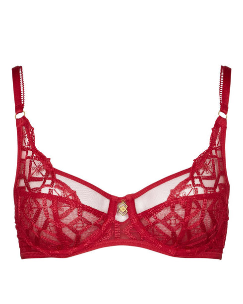 AUBADE Komfort-BH SENSE OF ILLUSION Red Berry