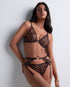 AUBADE Strumpfhalter CRAZY IN LOVE Satin Brown