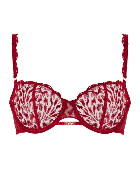 Aubade Halbschalen-BH Corbeille (Red Delight)