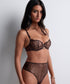 Aubade Crazy In Love Corbeille-BH mit Bügeln Satin Brown