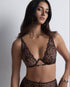AUBADE Einbügel-Triangel-BH CRAZY IN LOVE Satin Brown