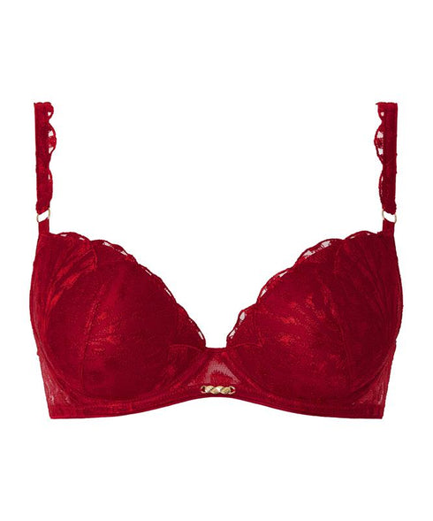 AUBADE Gemoldeter Push-Up BH CRAZY IN LOVE RED DELIGHT