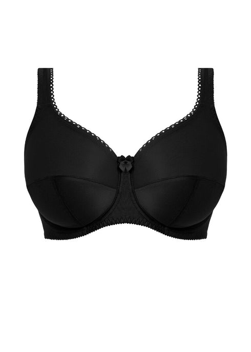 Fantasie Speciality Black – Cotton-blend underwired balcony bra