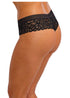 Wacoal Raffiné Black – Tanga aus floraler Stretch-Spitze