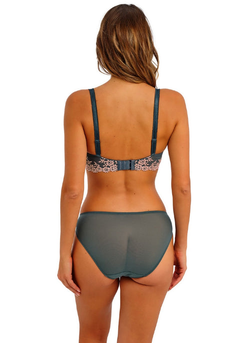 Wacoal Embrace Lace Bikini-Slip Dark Slate/cloud Pink