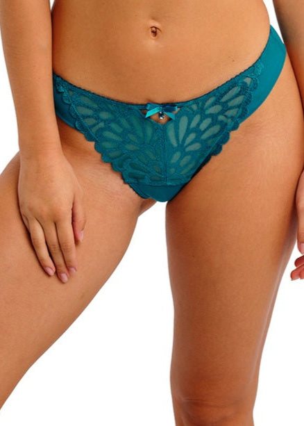 Freya Loveland Bombshell Teal Brazilian Slip