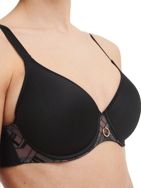 Chantelle Graphic Support Schwarz T-Shirt BH
