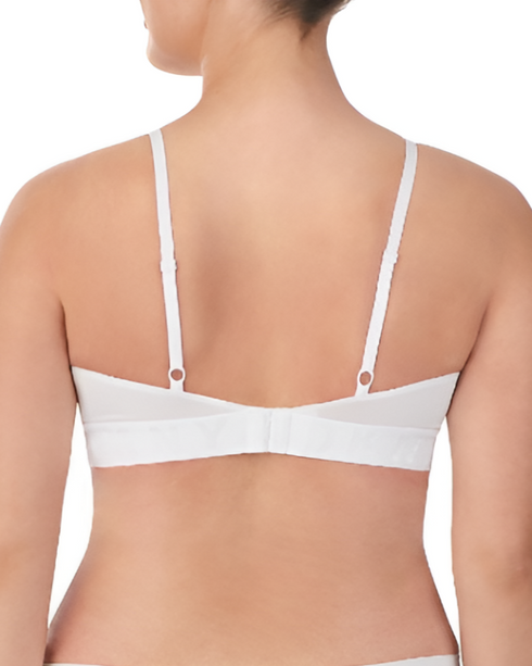 Rib Bralette Poplin White SEAMLESS LITEWEAR DKNY INTIMATES