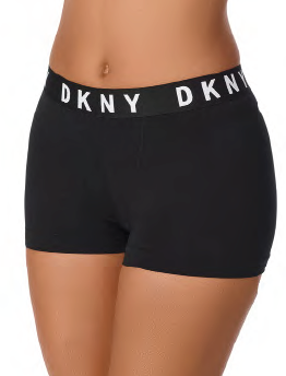 DKNY Intimates Cozy Boyfriend Boyshort Black/White