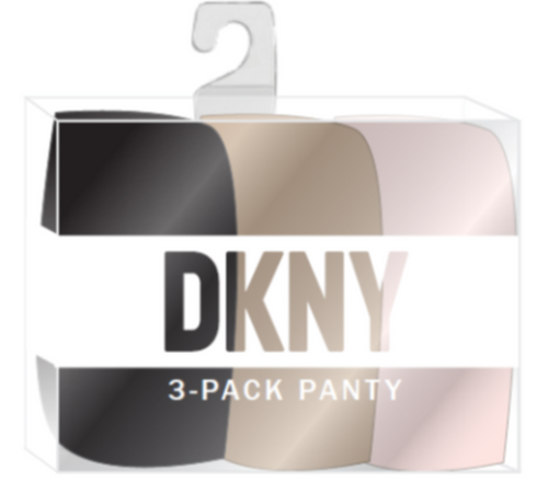 3 Pack Hipster Black/Glow/Pearlcream LITEWEAR DKNY INTIMATES