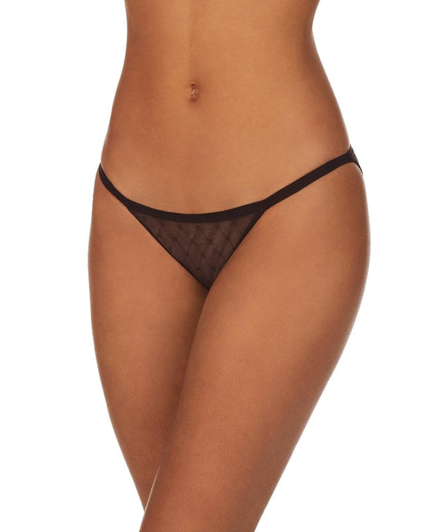 Table Thong Black MONOGRAM MESH DKNY INTIMATES