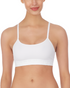 Ribbed Bralette Poplin White SEAMLESS LITEWEAR DKNY INTIMATES