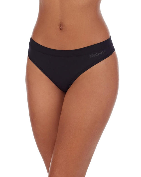 Thong Black LITEWEAR ACTIVE COMFORT DKNY INTIMATES