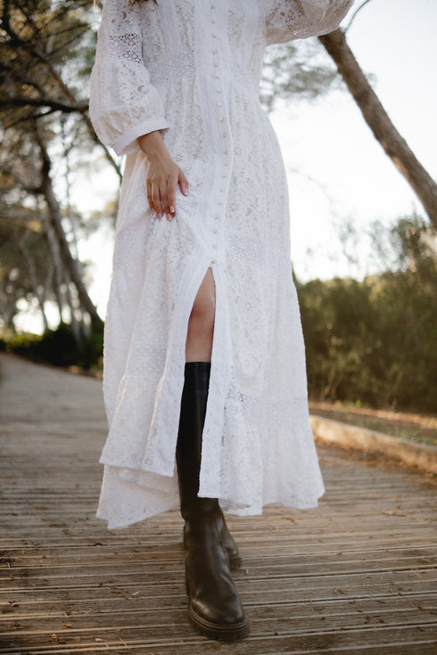 Maxikleid Weiß 5088 F FRESH COTTON