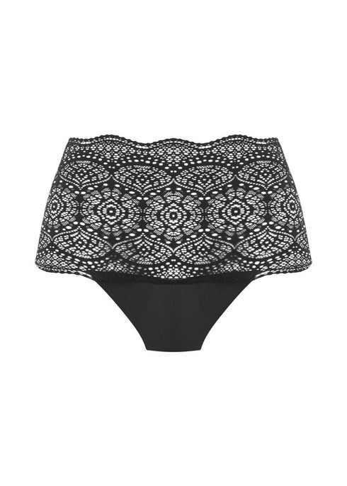 Fantasie Lace Ease Black Stretch Höschen - unsichtbare Slipkontur