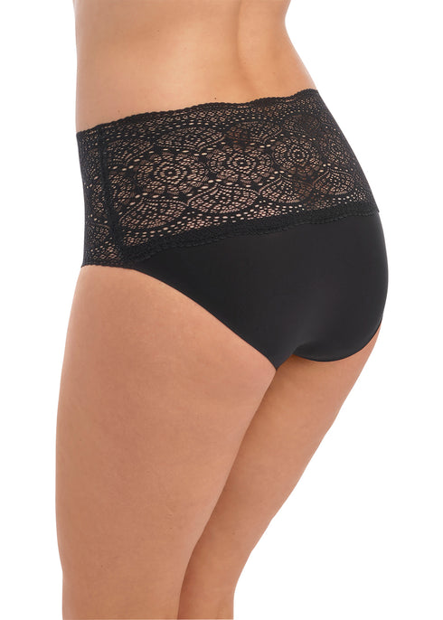 Fantasie Lace Ease Black Stretch Höschen - unsichtbare Slipkontur
