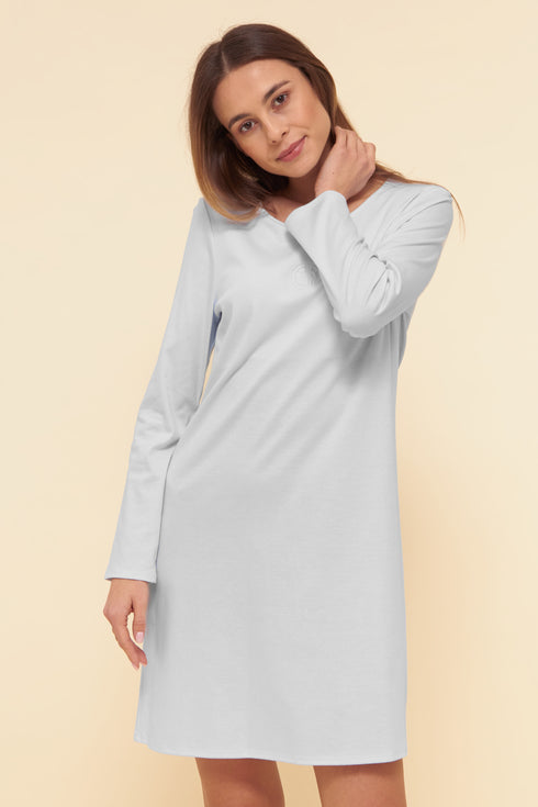 Féraud Interlock-Nachthemd langarm 90 cm Féraud Blue