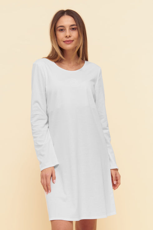 Féraud interlock nightdress, long sleeve 90 cm