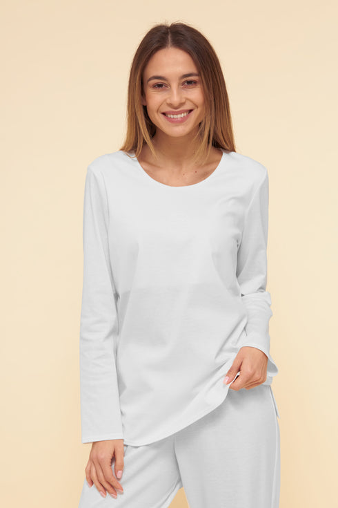 Féraud Damen Interlock-Baumwoll-Pyjama Champagne