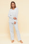 Féraud Damen Interlock-Baumwoll-Pyjama Champagne