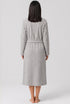 Féraud Damen Morgenmantel Logo-Detail Heather Grey