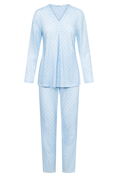 Féraud Damen-Pyjama – Logo, V-Ausschnitt