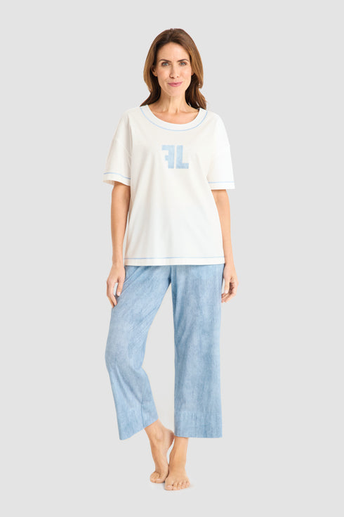 Féraud Halbarm-Shirt „Jeans Logo“