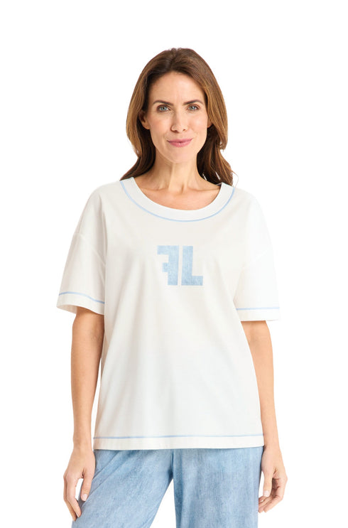 Féraud Halbarm-Shirt „Jeans Logo“