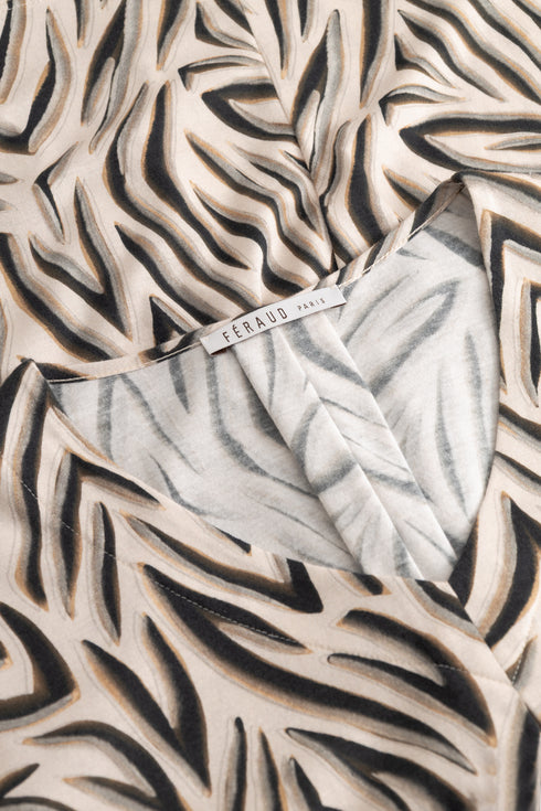 Féraud Damen Langarm-Pyjama (Zebra)
